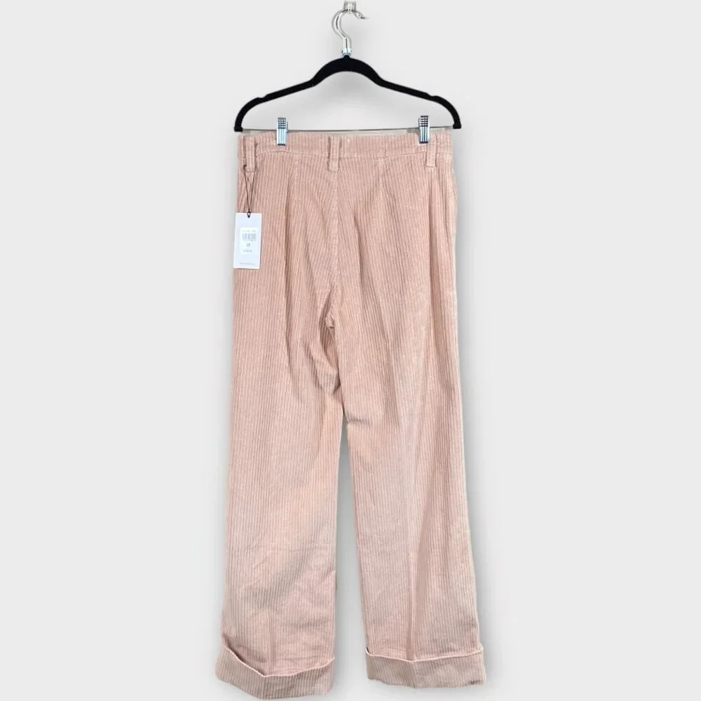 NWT 7 For All Mankind Corduroy Easy Trouser In Cameo Rose, size 28 - Picture 5 of 11